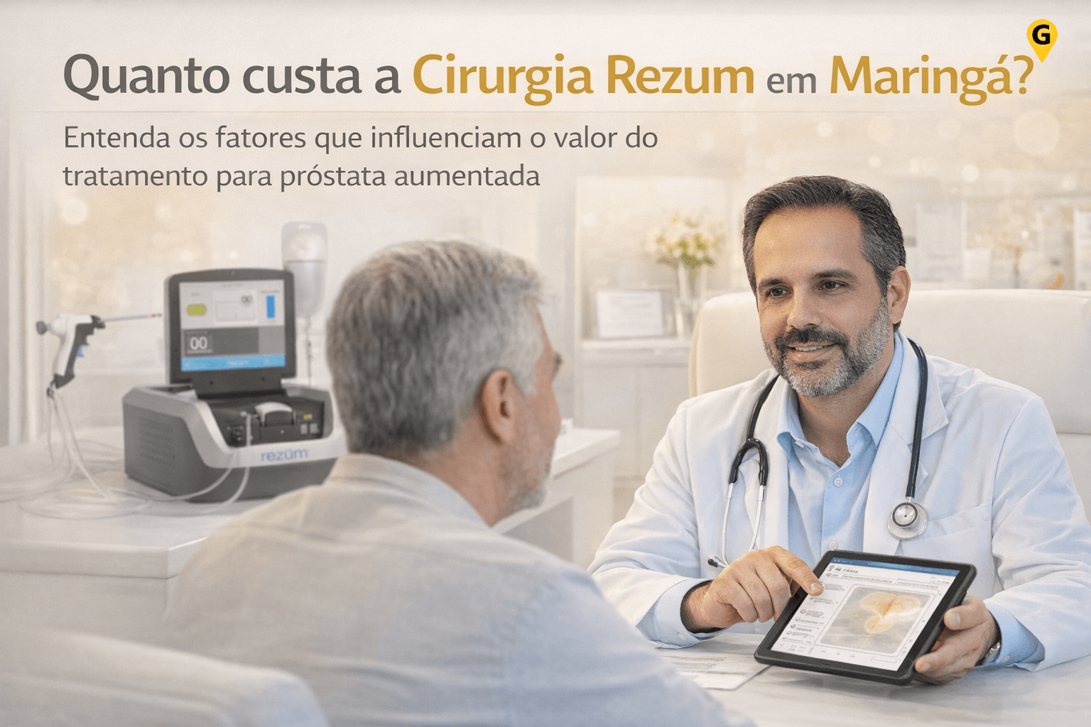 Quanto custa a cirurgia Rezum em Maringá? Valores, fatores e o que considerar