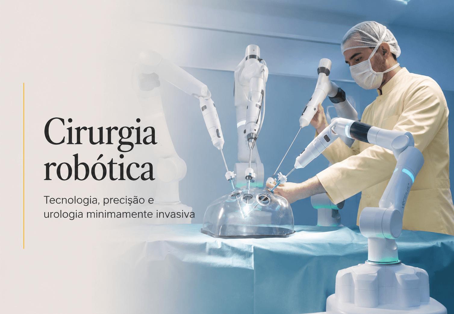 Cirurgia robótica em Maringá: tecnologia, precisão e urologia minimamente invasiva