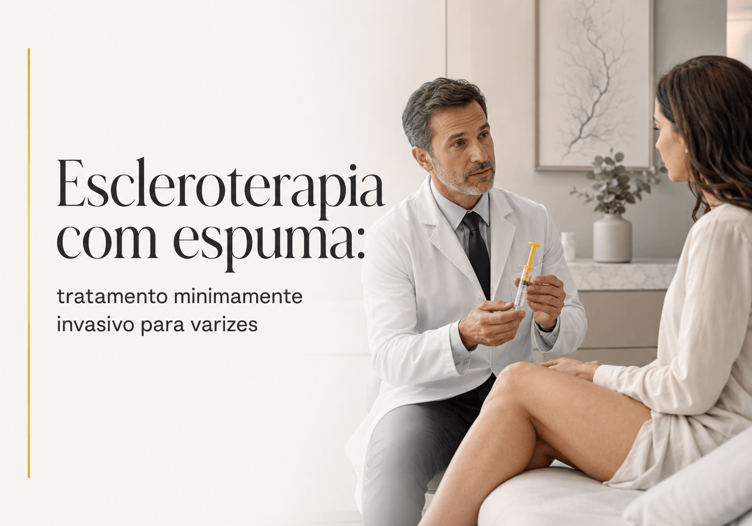 Escleroterapia com espuma em Maringá: tratamento minimamente invasivo para varizes