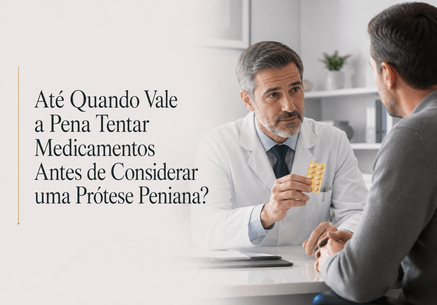 prótese p3niana em Curitiba: até quando tentar medicamentos antes da cirurgia?
