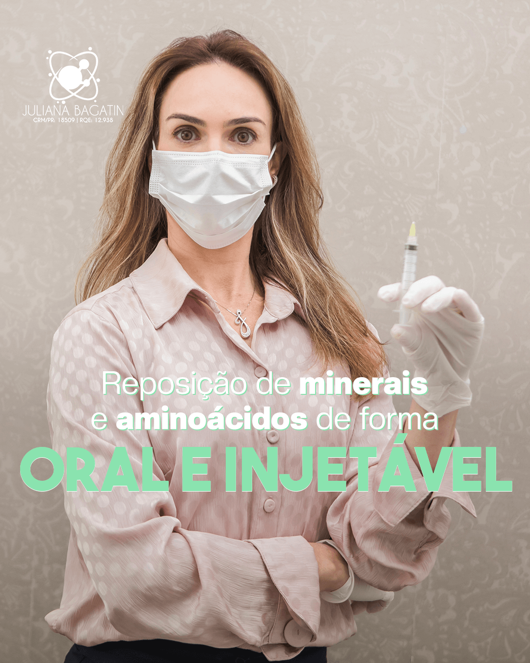 Reposição de minerais e aminoácidos de forma oral e injetável