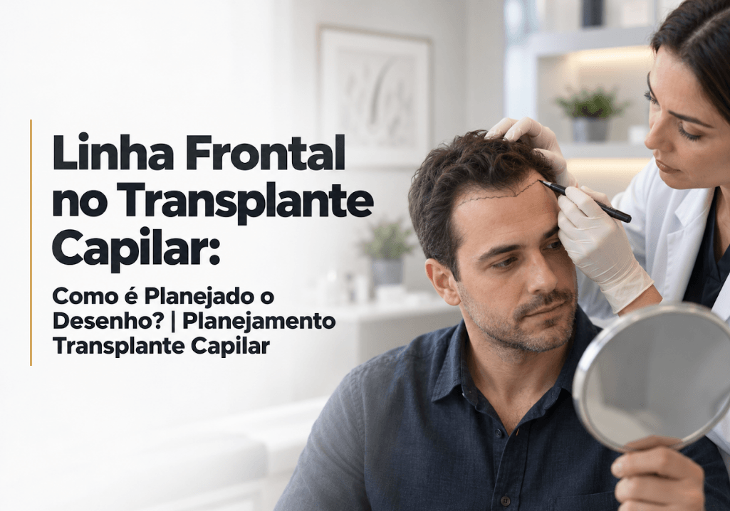 Linha Frontal no Transplante Capilar: Como é Planejado o Desenho? | Planejamento Transplante Capilar em Paranavaí