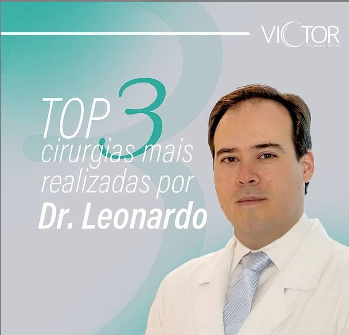 Top 3 cirurgias mais realizadas por Dr. Leonardo