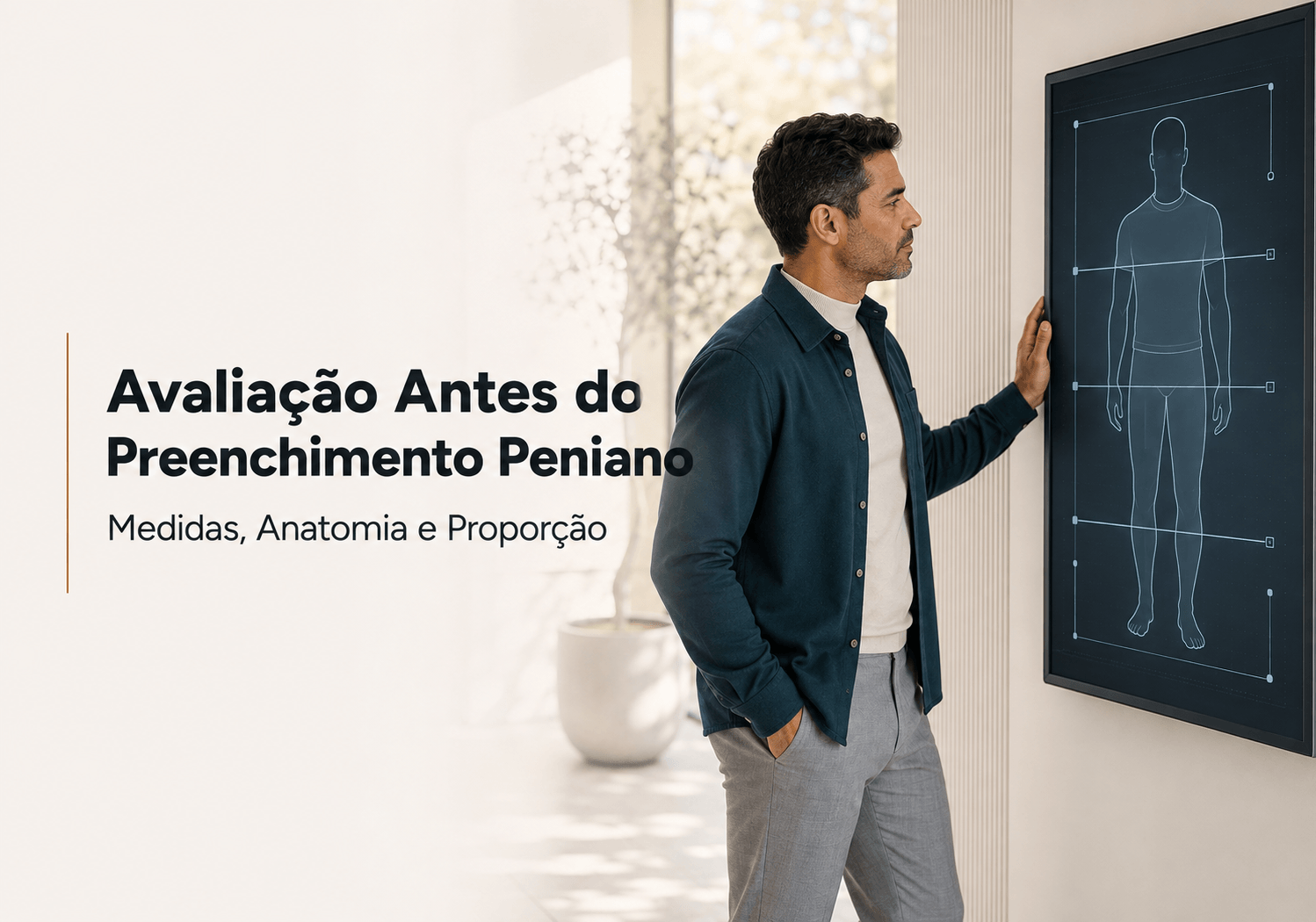 Avaliação antes do preenchimento peniano: medidas, anatomia e proporção
