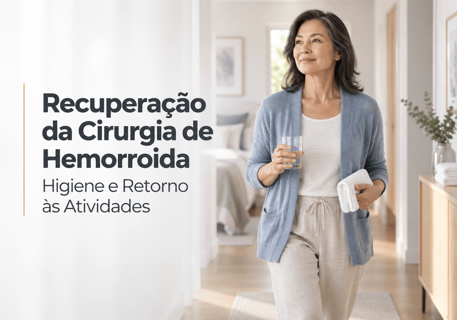 Recuperação da cirurgia de hemorroida em Maringá: higiene e retorno às atividades