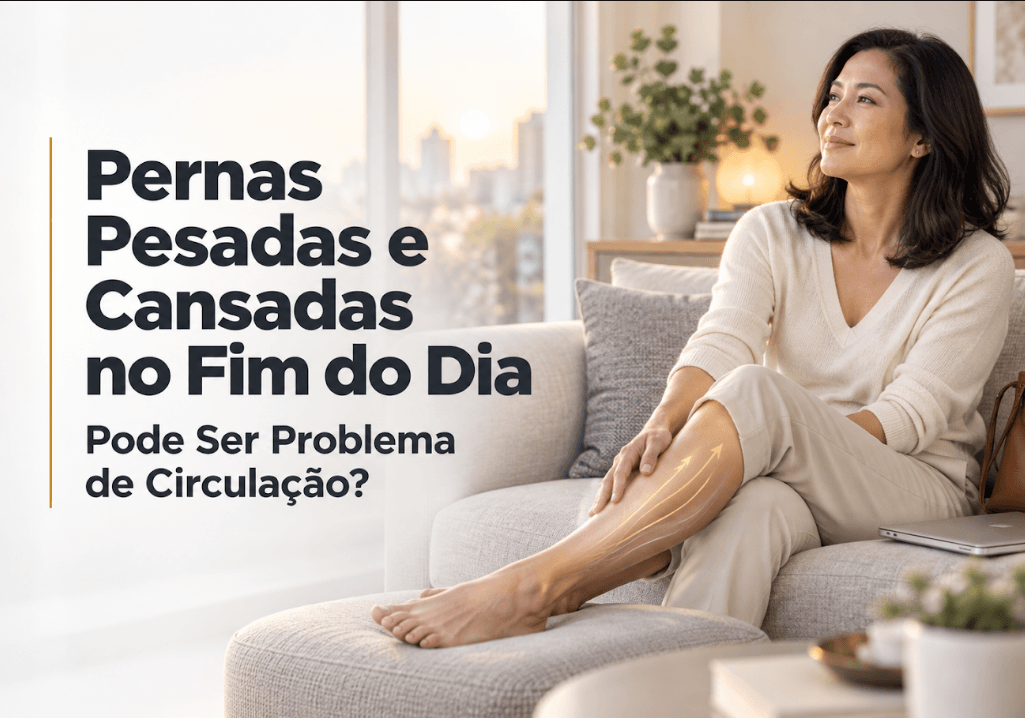 Pernas Pesadas e Cansadas no Fim do Dia: Pode Ser Problema de Circulação?