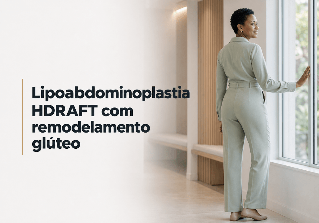 Lipoabdominoplastia HDRAFT com remodelamento glúteo em Maringá