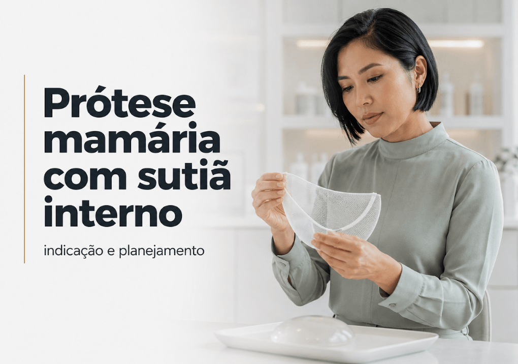 Prótese mamária com sutiã interno em Maringá: indicação e planejamento