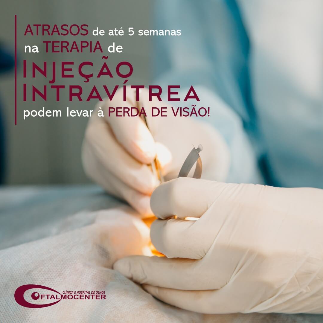 Atrasos de até 5 semanas na terapia com injeção intravítrea podem levar a perda da visão