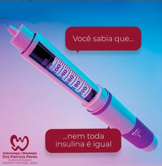 VOCÊ SABIA NEM TODA INSULINA É IGUAL?