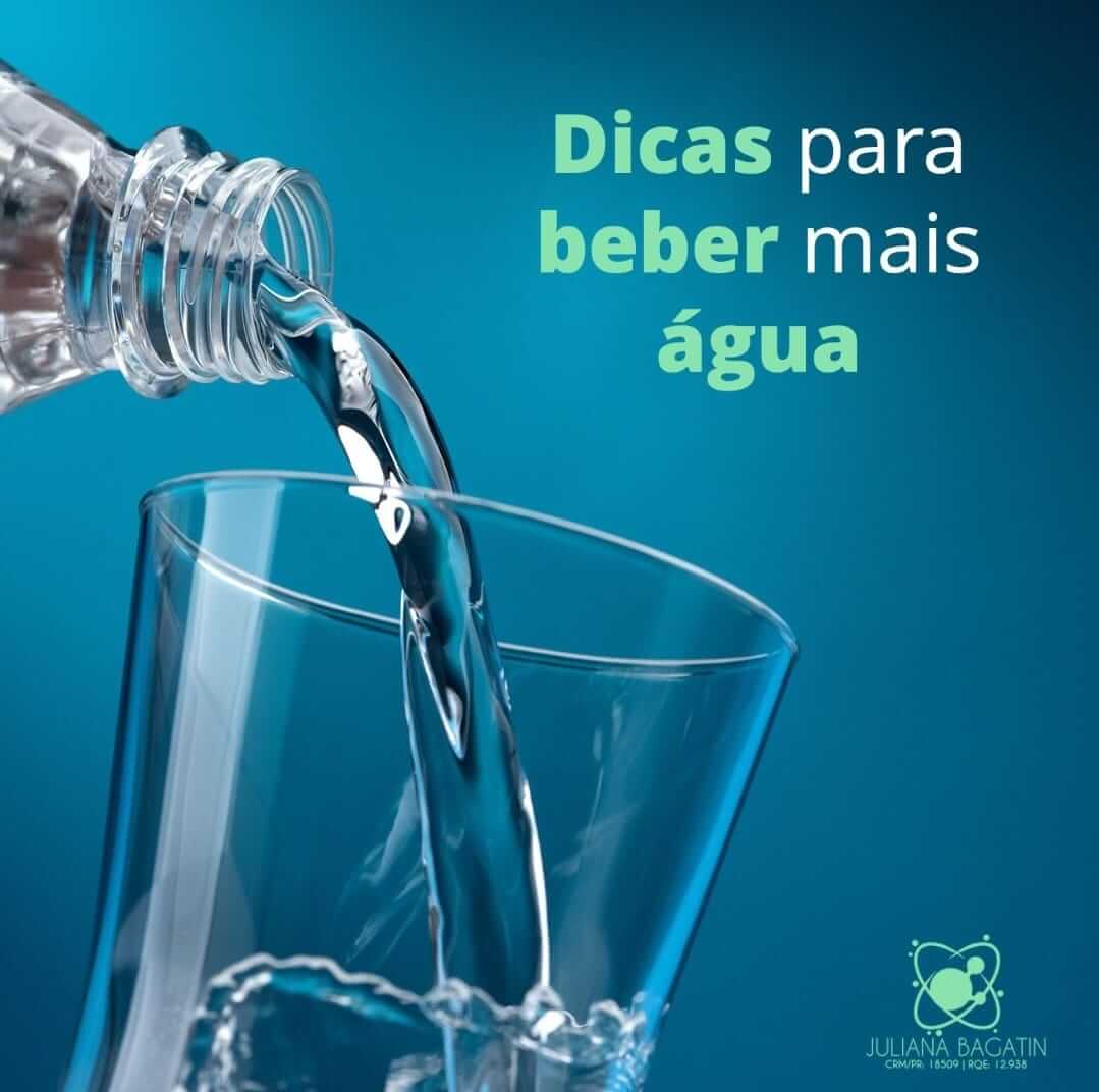 Dicas para beber mais água