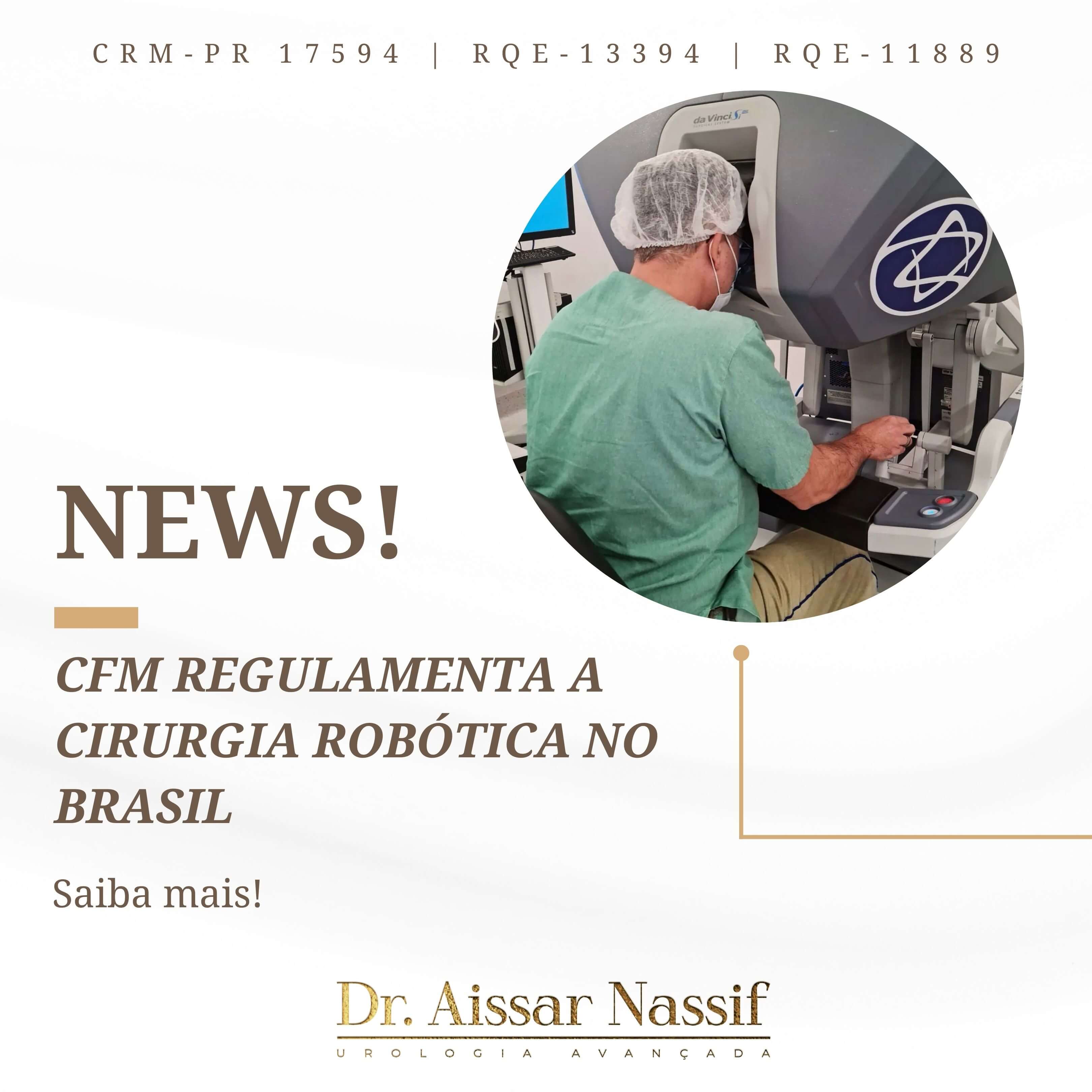 CFM regulamenta a cirurgia robótica no Brasil!
