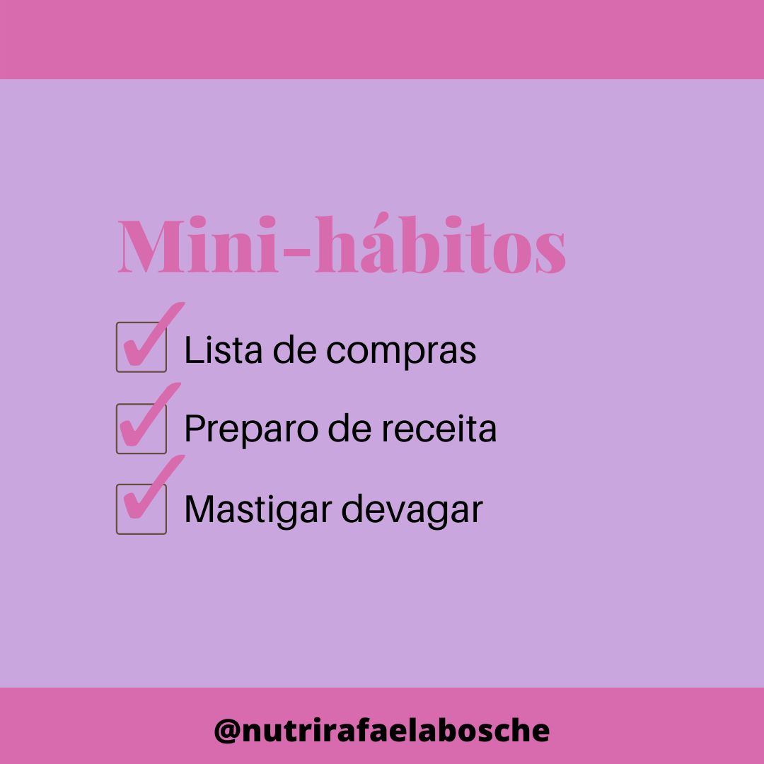 Como praticar Mini-hábito na alimentação?