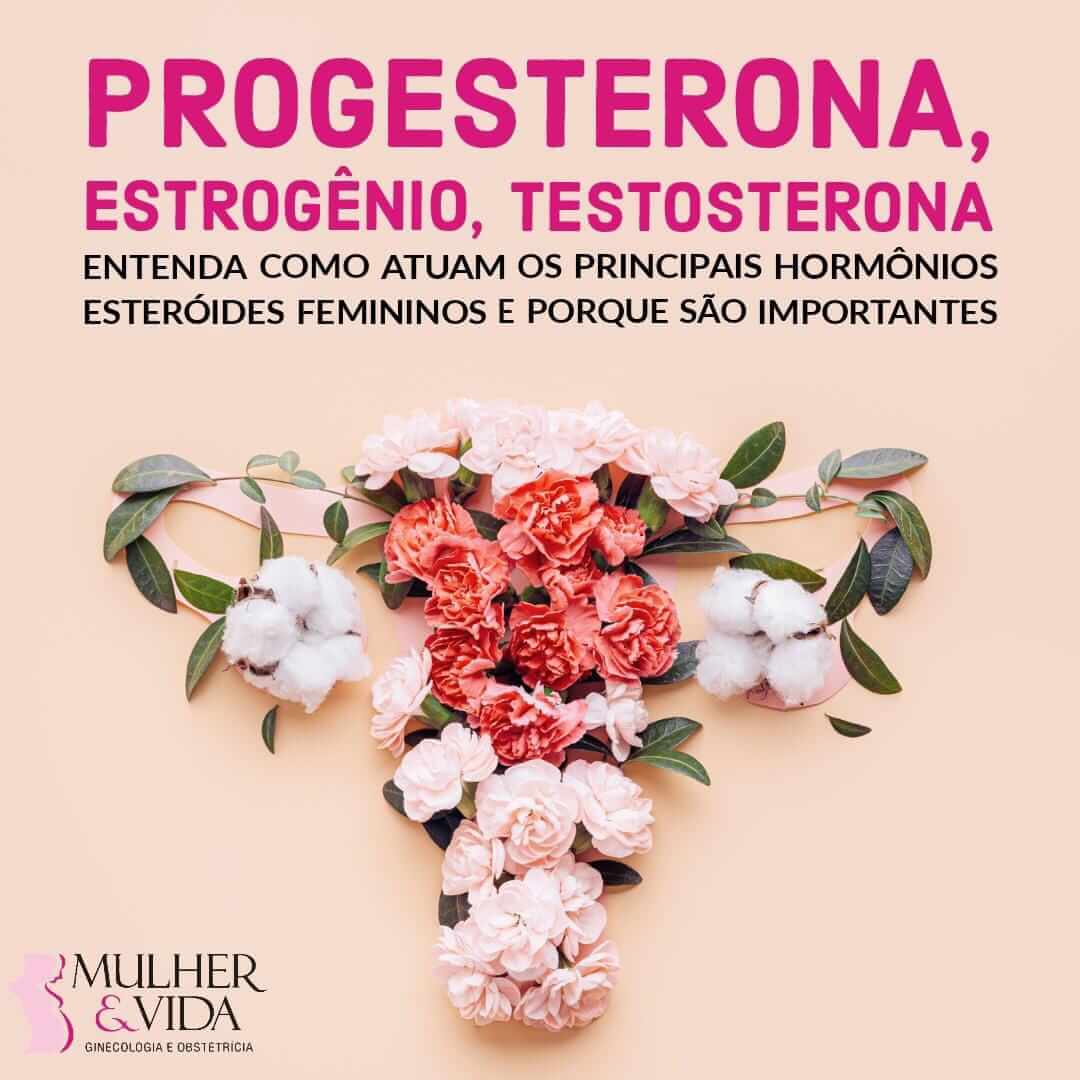 Progesterona, estrogênio, testosterona