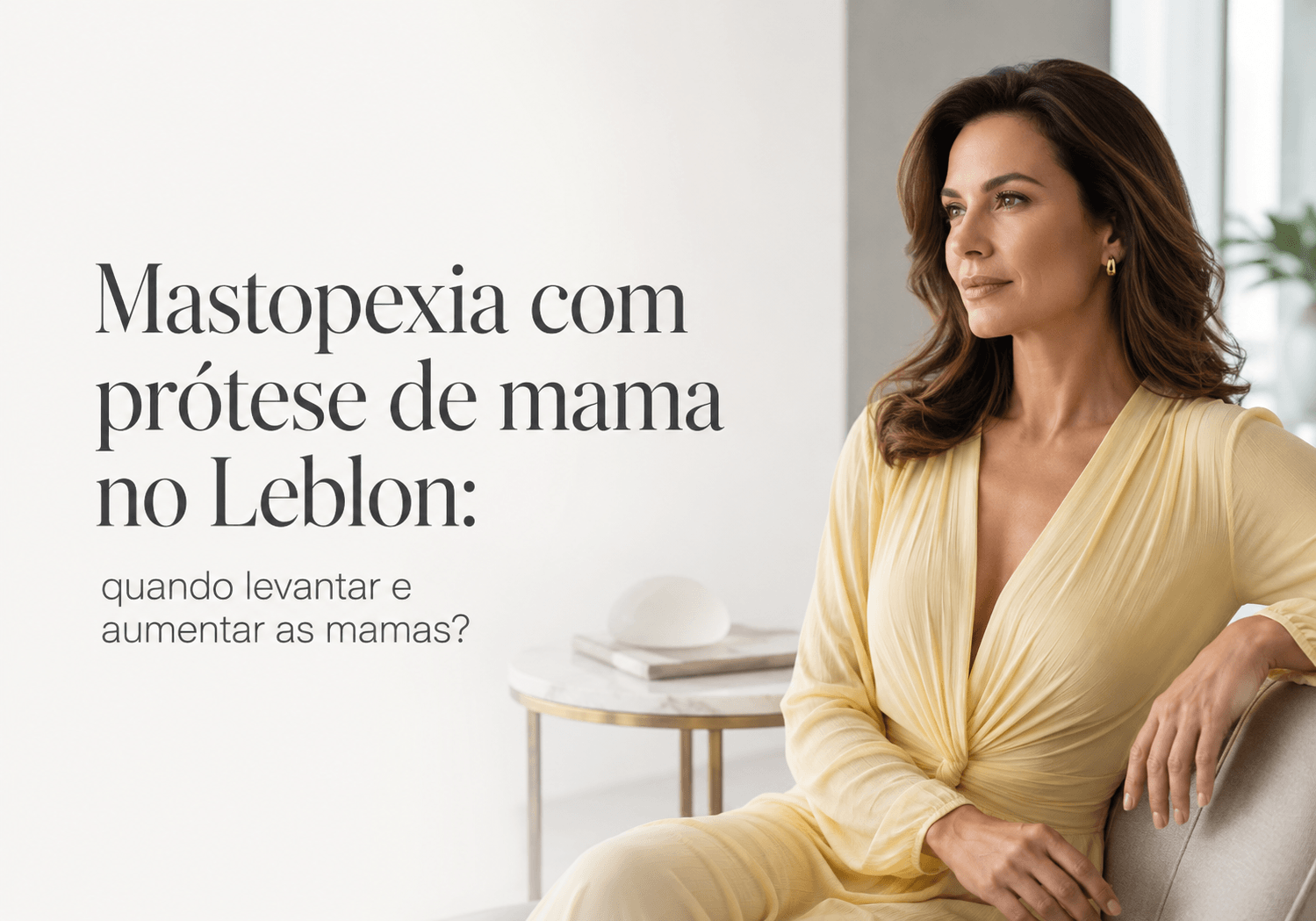 Mastopexia com prótese de mama no Leblon: quando levantar e aumentar as mamas?