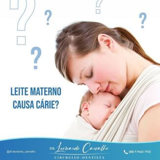 Leite materno causa cárie?